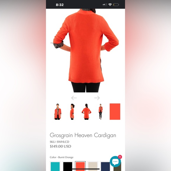 Gretchen Scott Designs Grosgrain Heaven Cardigan - Picture 2 of 5